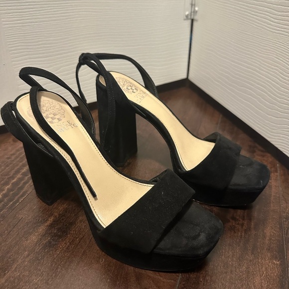 Vince Camuto Shoes - Vince Camuto Elegant Black Suede Women's Heels